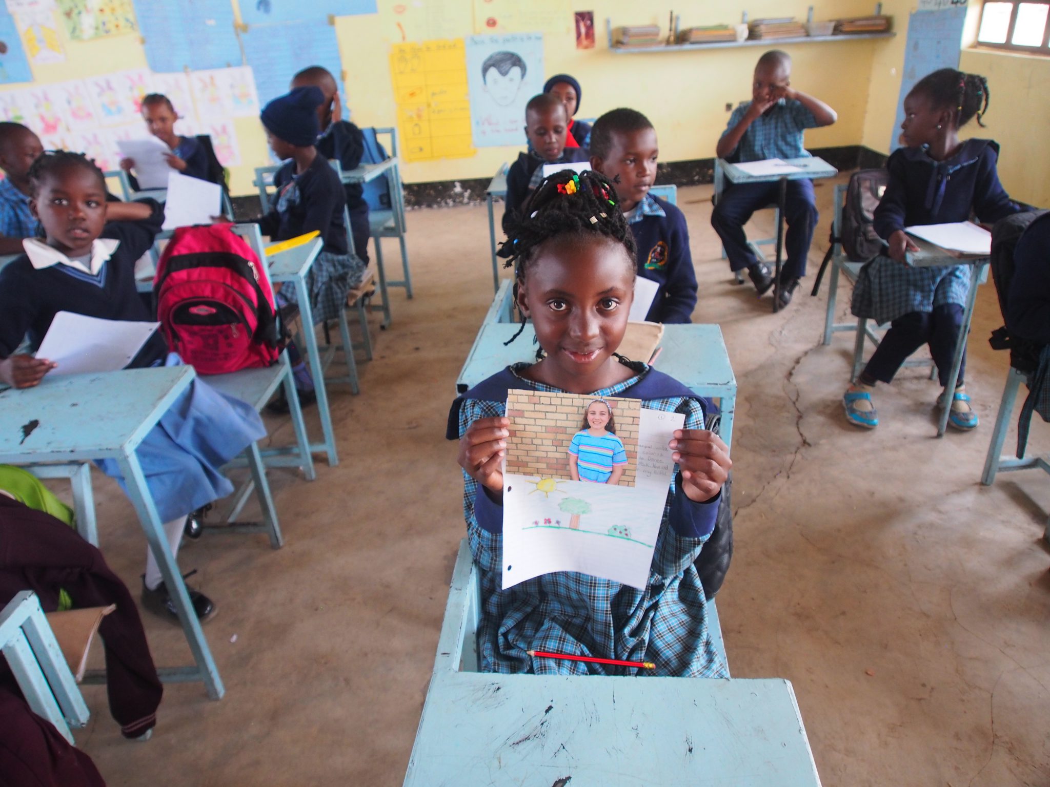 Falcon Heights Elementary and the Bethany School students exchanged pen