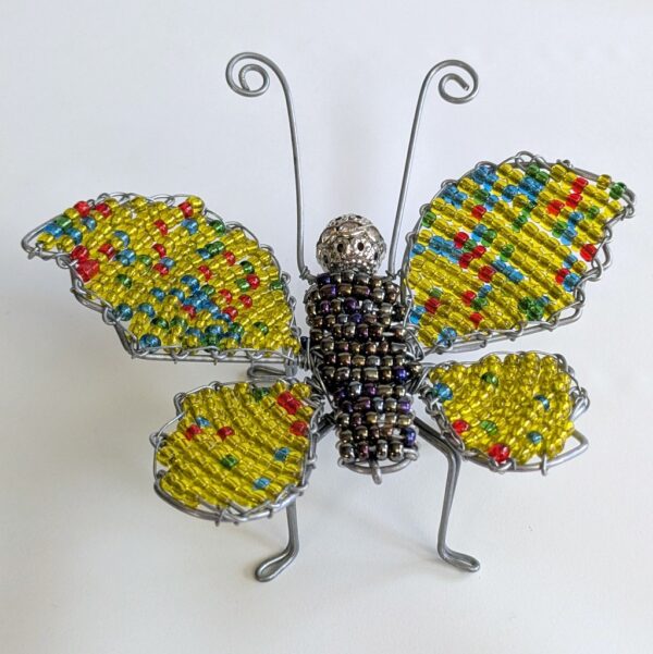 Butterfly - Yellow with brown body